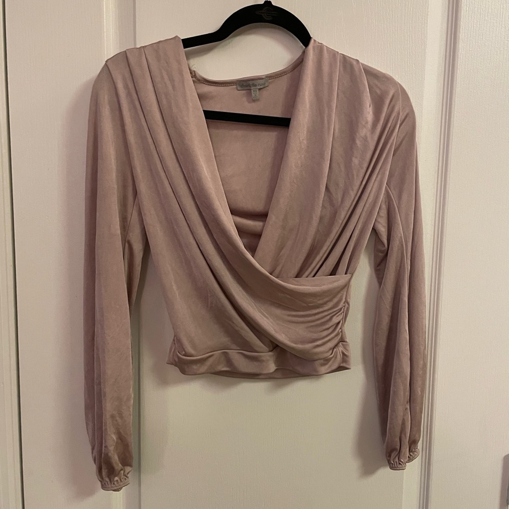XS pink long sleeve top